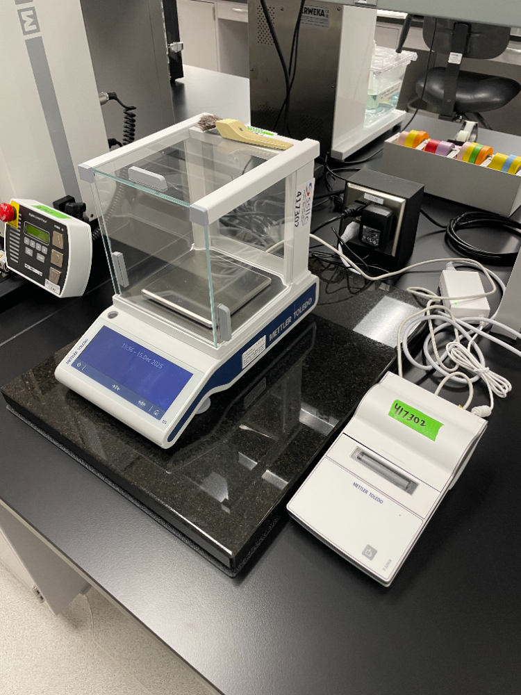 Image of Mettler Toledo Analytical Balance with Granite Base and Printer
